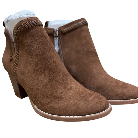 Dolce Vita Womens Brown Suede Ankle Boots Size 6.5 - Picture 1 of 9